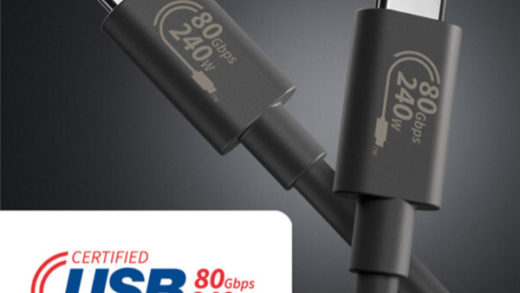 80Gbps传输速率和240W快充！USB4 2.0数据线已获认证