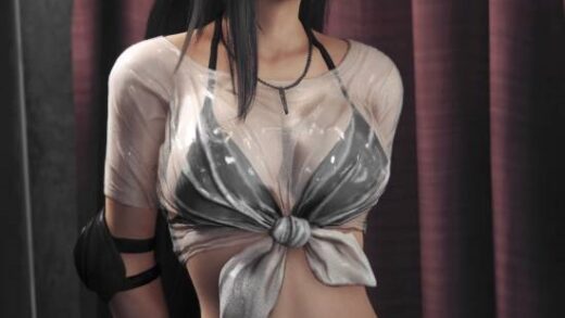 《FF7》蒂法绝色饭制美图：白发、胶衣、泳装任君赏