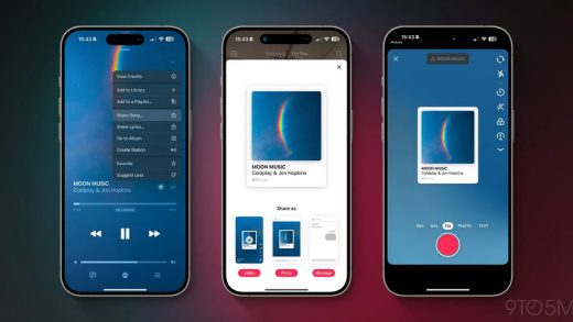 iOS / iPadOS 18.1 升级苹果 Apple Music：分享至 TikTok、定制标签栏