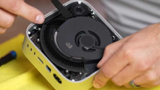 M4 Mac mini拆解展示全新螺旋式散热片 Wi-Fi和蓝牙芯片的独立电路板等