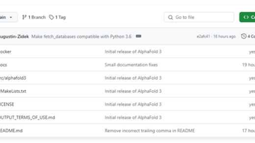 谷歌说到做到 诺贝尔奖AI成果AlphaFold3重磅开源！人人皆可免费下