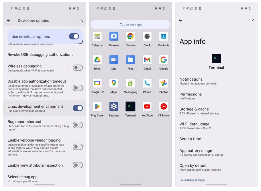 谷歌安卓 15 QPR2 新增 Linux 终端,让开发者在虚拟机中运行 Linux 应用 谷歌安卓 15 QPR2 新增 Linux 终端,让开发者在虚拟机中运行 Linux 应用