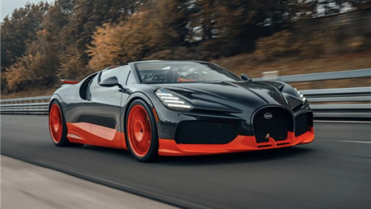 极速454km/h！亿万豪车布加迪W16 Mistral创下敞篷车极速世界纪录