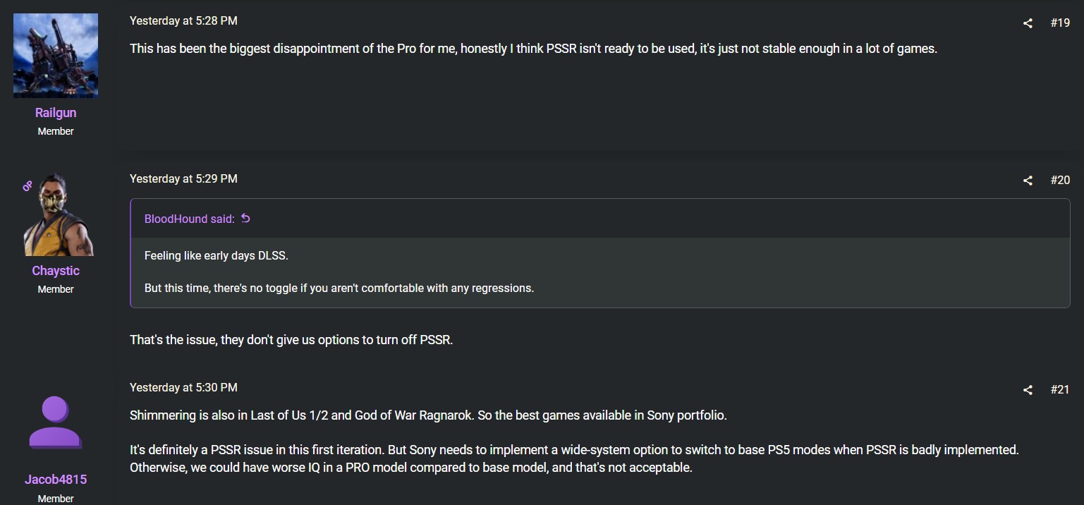 索尼 PS5 Pro 运行部分游戏会出现画面瑕疵,PSSR 技术被指是元凶 索尼 PS5 Pro 运行部分游戏会出现画面瑕疵,PSSR 技术被指是元凶