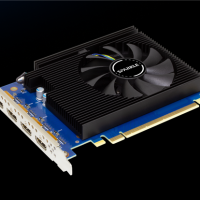 撼与发布新款Intel锐炫A310亮机小卡：一字排开四个HDMI