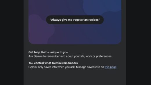 谷歌 Gemini 引入“记忆”功能：AI 记住用户偏好、习惯，提供更贴心服务