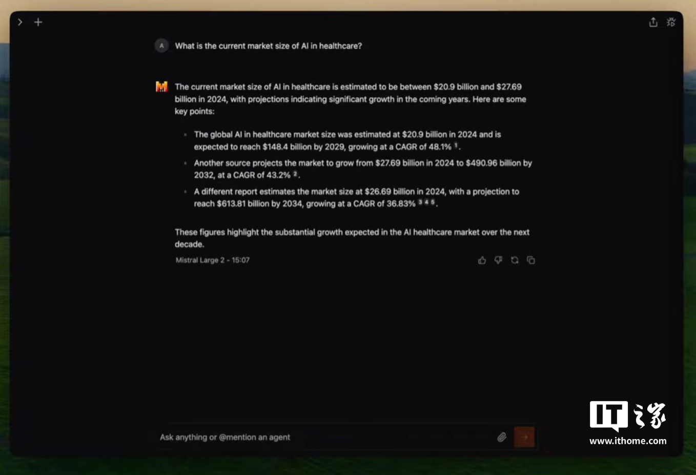 Mistral AI 更新 Le Chat 聊天机器人，引入“登顶复杂数学推理榜”Pixtral Large 多模态模型