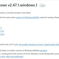 Git for Windows 发布 2.47.1 更新，首次提供对 Arm64 的早期原生支持