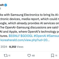 消息称三星正与 OpenAI 洽谈，有望令 Galaxy AI 整合 ChatGPT 服务