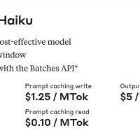 GPT-4o mini 的 6.7/8.3 倍，Claude 3.5 Haiku AI 模型每百万 tokens 输入 1 美元 / 输出 5 美元