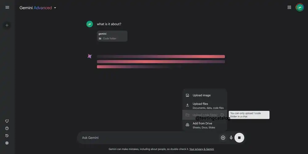 apk 文件显示,谷歌 Gemini 未来将支持代码文件夹 AI 分析功能 apk 文件显示,谷歌 Gemini 未来将支持代码文件夹 AI 分析功能