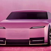 捷豹 Type 00 轿跑概念车官图亮相：外观复古，提供粉蓝两款车漆