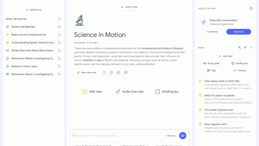 谷歌 NotebookLM 新功能上线：用户可与 AI 主播进行互动