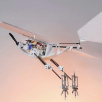 瑞士研究人员演示固定翼仿生学无人机，受鸟类启发使用机械腿弹跳起飞