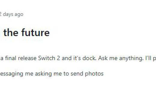 网友称已经拿到Switch 2真机 或将在2025年2月公布