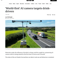 英国测试 AI 摄像头抓酒驾：可通过驾车行为和道路使用情况判断