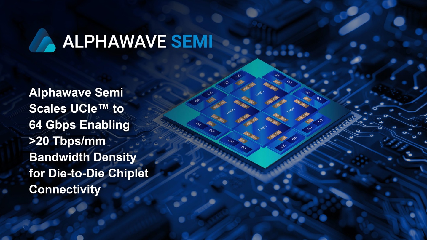 Alphawave Semi 发布全球首个 64Gbps UCIe D2D 互联 IP 子系统 Alphawave Semi 发布全球首个 64Gbps UCIe D2D 互联 IP 子系统