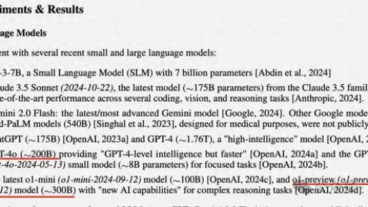 4o-mini 只有 8B、o1 也才 300B，微软论文意外曝光 GPT 核心机密