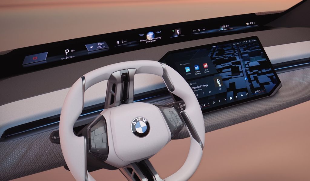 宝马展示全景显示屏