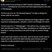 OpenAI机器人项目招新 或自研传感器
