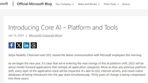 微软组建新的AI团队 瞄准端到端应用开发与部署