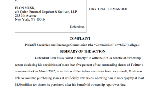 突发！美国证交会起诉马斯克：涉嫌证券违规 少花1.5亿美元