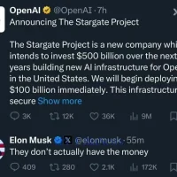 马斯克在线嘲笑5000亿美元星际之门项目实际没有钱