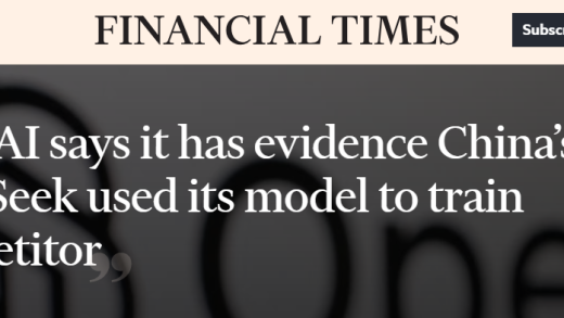 OpenAI：有证据表明 DeepSeek 使用了我们的模型进行训练