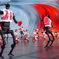 宇树科技人形机器人春晚扭“赛博秧歌”火了！零帧起手转手绢绝技揭秘