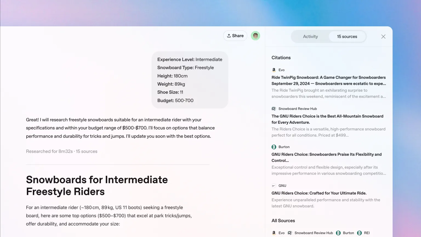OpenAI 为 ChatGPT 推出“深度研究”功能，助力复杂信息查询与分析