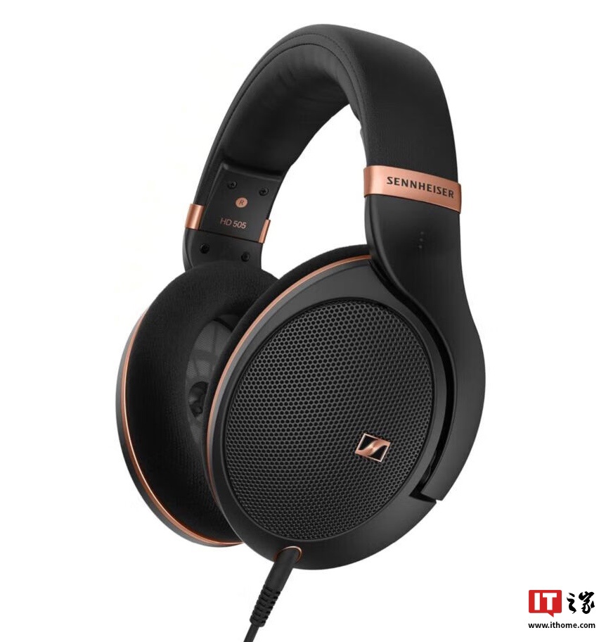 森海塞尔推出 HD505 入门级头戴式耳机：38mm 驱动单元，249 美元