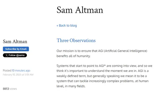 Sam Altman发表深度文章：AI Agent将重塑世界经济