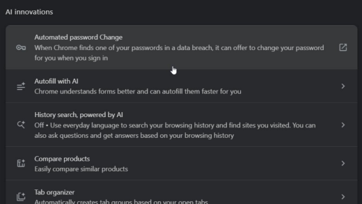 Google为Chrome增加新AI功能：当检测到密码泄露时自动为账户生成新密码