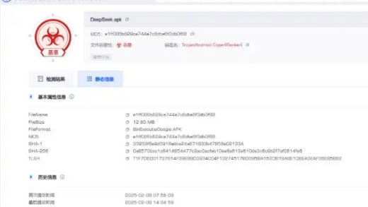 仿冒DeepSeek的手机木马病毒出现 官方提醒下载时要注意五点