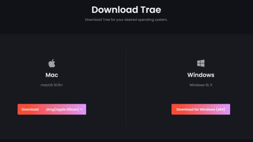 字节跳动 AI 中文 IDE“Trae”已支持 Windows 系统，内置 GPT-4o 免费使用
