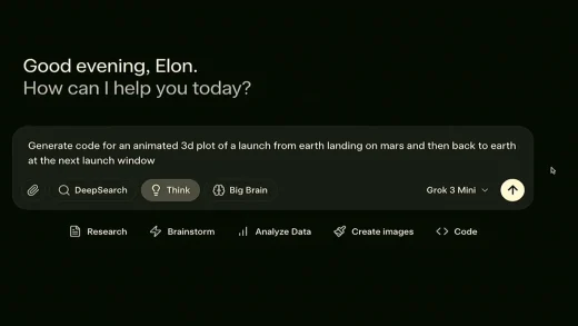埃隆·马斯克的xAI 为Grok-3增加了”Big Brain”推理功能
