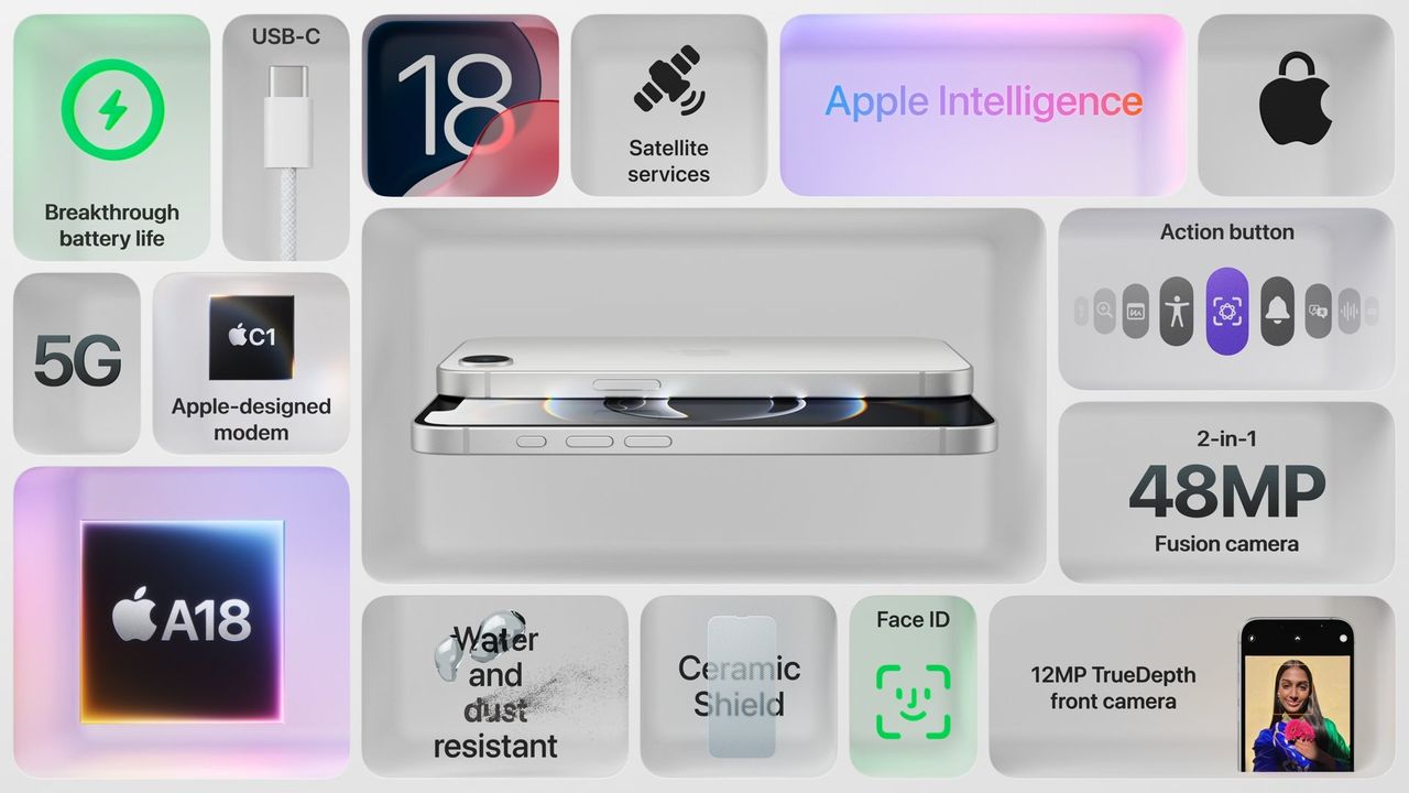 官方 13 分钟视频剖析 iPhone 16e：自研 5G 基带 C1 首秀、4800 万像素影像实力、A18 芯片，打造苹果“真香”手机