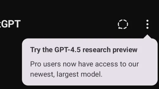 OpenAI GPT 4.5现身Android测试版 即将发布