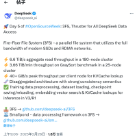 DeepSeek完美收官：开源劳苦功高的3FS！