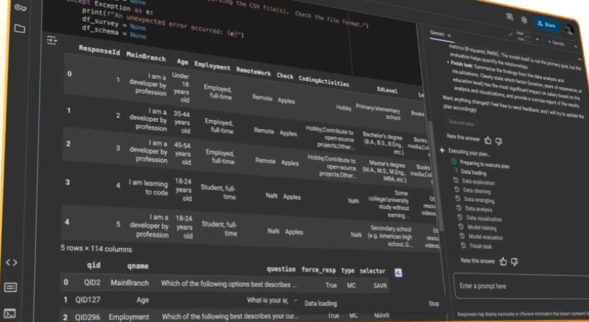 人人都能做数据分析了！Google Colab 推出 AI 神器 Data Science Agent-1
