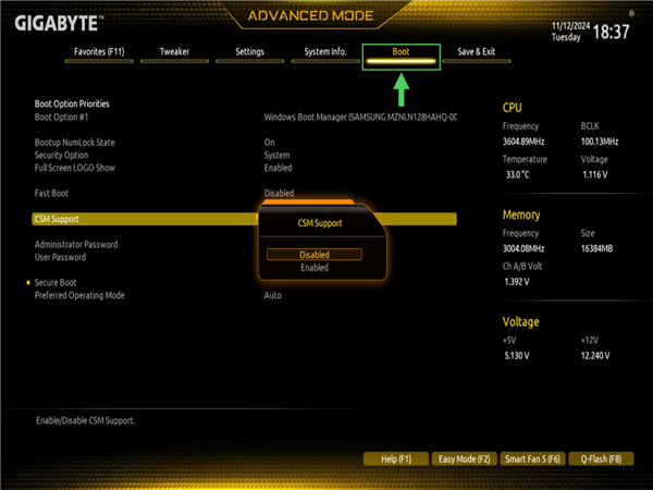 AMD RX 9000系列显卡不再支持老BIOS CSM主板!教你一招打开UEFI