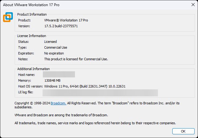 博通发布 VMWare Workstation Pro 17.6.3，修复在 Win11 上无响应问题