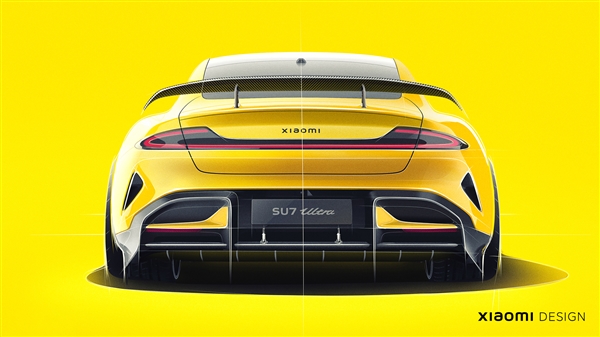 小米SU7 Ultra壁纸下载：设计师手绘 雷军都被震撼到了