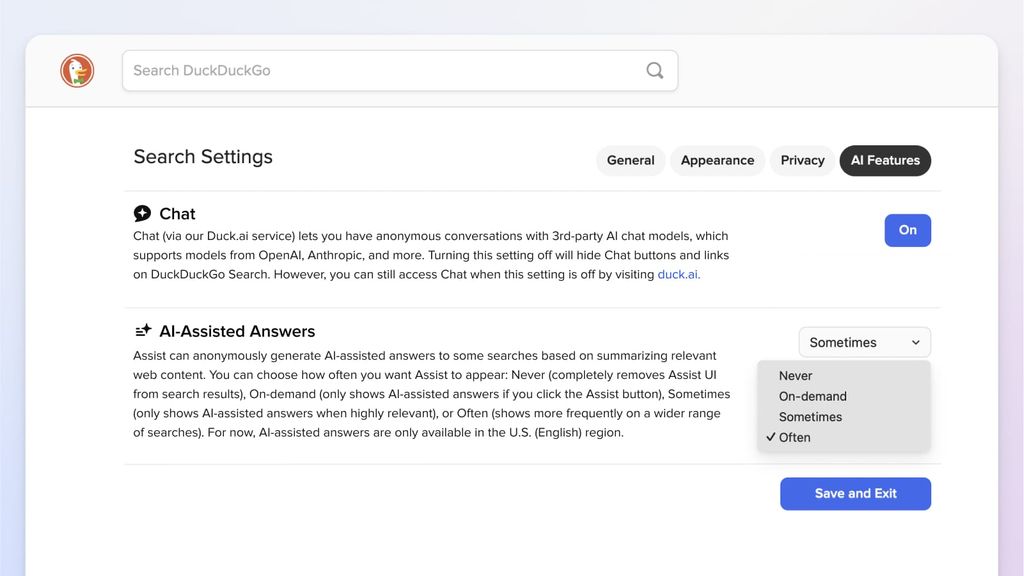 无需注册：DuckDuckGo AI 聊天网站正式上线，免费匿名使用 GPT-4o mini