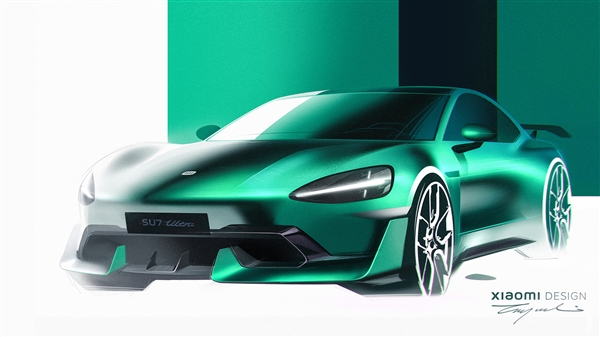 小米SU7 Ultra壁纸下载：设计师手绘 雷军都被震撼到了