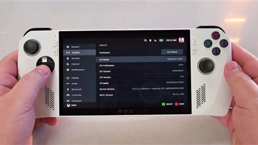 ROG游戏掌机成功安装SteamOS：性能不输Steam Deck