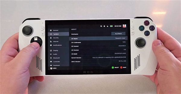 ROG游戏掌机成功安装SteamOS：性能不输Steam Deck