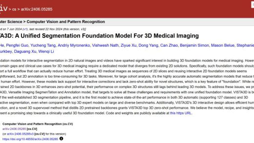 精度提升5.2%，英伟达等发布多模态医学影像分割模型，实现三维影像自动分割与交互