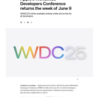 苹果官宣“WWDC25”：6月9日拉开帷幕 重点介绍软件最新进展
