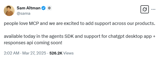 Agent重大突破：OpenAI智能体支持MCP 已开源